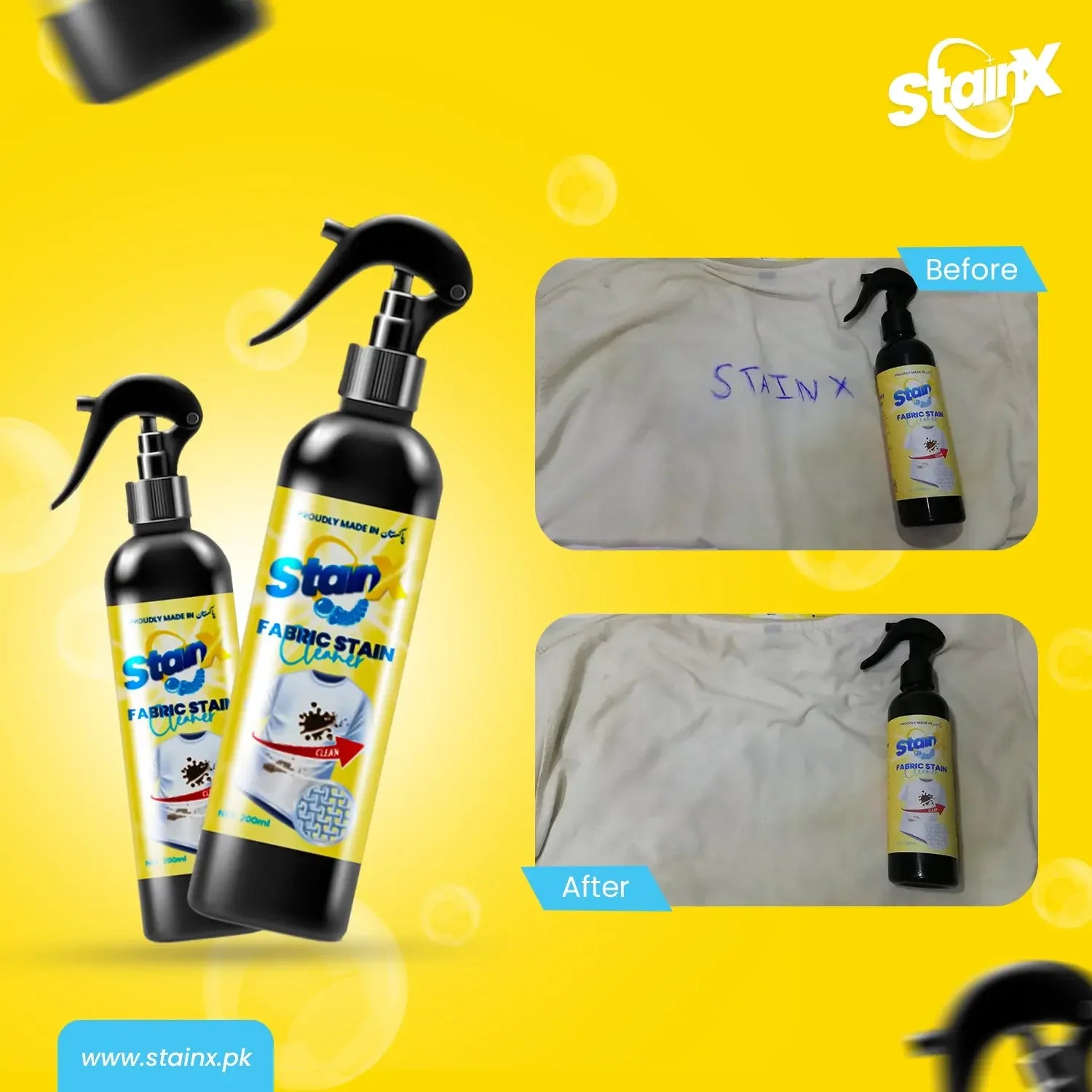 StainX - Fabric Stain Remover Spray For Your Clothes Stainx